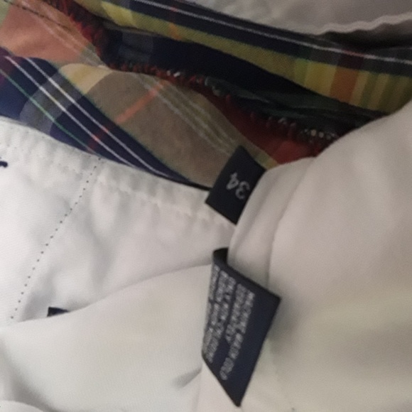 Raloh Lauren Madras Plaid Buckle Back Shorts Sz 34 - Picture 4 of 4